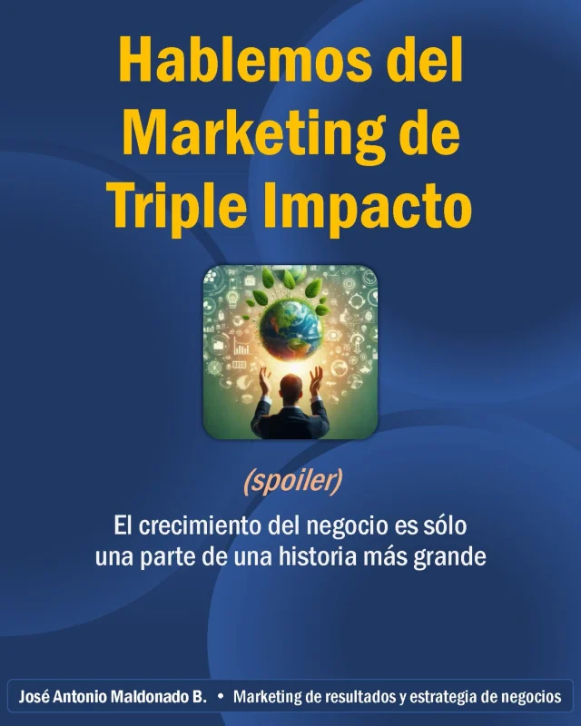 ■ ¿Tu estrategia se enfoca sólo en el éxito financiero? ■ Hoy todos exigen mucho más de las organizaciones: Los clientes, los inversionistas, el buen talento y la sociedad enfocan sus preferencias cada vez más en las propuestas que resuenan con sus valores, con sus preocupaciones, y con la sostenibilidad.

En este carrusel hablamos del 𝗠𝗮𝗿𝗸𝗲𝘁𝗶𝗻𝗴 𝗱𝗲 𝗧𝗿𝗶𝗽𝗹𝗲 𝗜𝗺𝗽𝗮𝗰𝘁𝗼 como concepto clave para crecer con propósito, generando valor económico, social y ambiental, influyendo en la continuidad de tu negocio y proyectándolo como agente de esos cambios sostenibles que todos esperamos.

#TripleImpacto #MarketingSostenible #NegociosConPropósito #Sostenibilidad #ExpoConsultores #MarketingConsciente #ResponsabilidadSocial #ImpactoAmbiental #CrecimientoSostenible #MarketingDeResultados #EconomiaCircular #InnovacionSocial #Liderazgo #PYMESConPropósito