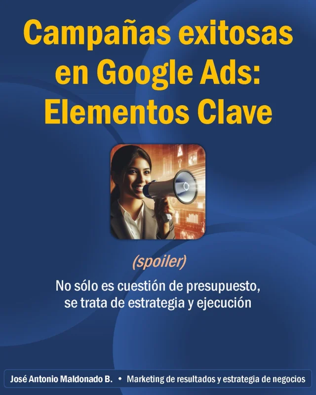 ■ ¿Cómo están tus resultados en Google Ads? ■ Si tu inversión en campañas de búsqueda se evapora sin las conversiones que esperas, probablemente es un problema de estrategia y de ejecución, y no necesariamente de presupuesto.
• Si no recibes suficientes clics, revisa la segmentación y el mensaje.
• Si no hay conversiones, revisa tu página de llegada y tu propuesta de valor.
• Si tus clics están muy caros, revisa tus palabras clave y tu competencia.

En este carrusel, te presento los 5 elementos clave para tener campañas de búsqueda exitosas... desde la alineación estratégica hasta la optimización continua basada en datos.

#GoogleAds #MarketingDigital #Pymes #EstrategiaDeNegocio #Resultados #MarketingDeResultados #PublicidadOnline #Consultoría