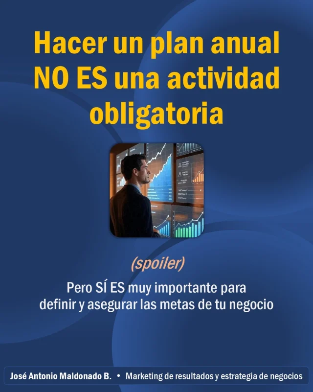 ■ No dejes a la suerte el resultado de 2026 ■ La Planificación Estratégica Anual es el motor que te establece el foco, alinea a tu equipo y optimiza el uso de los recursos para lograr los objetivos.

En este carrusel definimos qué es la planificación estratégica y la importancia de su renovación anual, los beneficios que aporta, una versión simplificada del proceso, las herramientas y entregables que debe generar, y el valor que puede aportar la ampliación del equipo con un asesor externo.

Esta es tu oportunidad de liderar y de evitar la improvisación. Una invitación a reunirte con tu gente, establecer las prioridades y generar un plan para el nuevo año.

𝗘𝗫𝗧𝗥𝗔: Si necesitas ayuda, nos dará mucho gusto poner a tu disposición más de 20 años de experiencia en marketing B2B y B2C en empresas locales e internacionales.
► Reserva una reunión exploratoria gratuita de 30 minutos en este enlace https://sge.st/cVrc5B0

hashtag#PlanEstratégico hashtag#EstrategiaDeNegocios hashtag#MarketingDeResultados